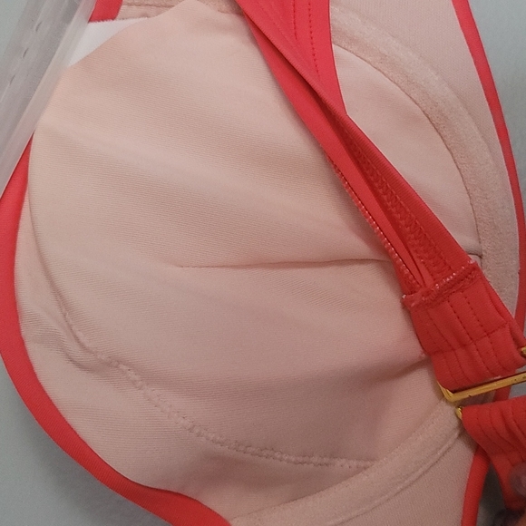 Victoria's Secret 36C coral strapless pushup bikini top - Picture 4 of 7